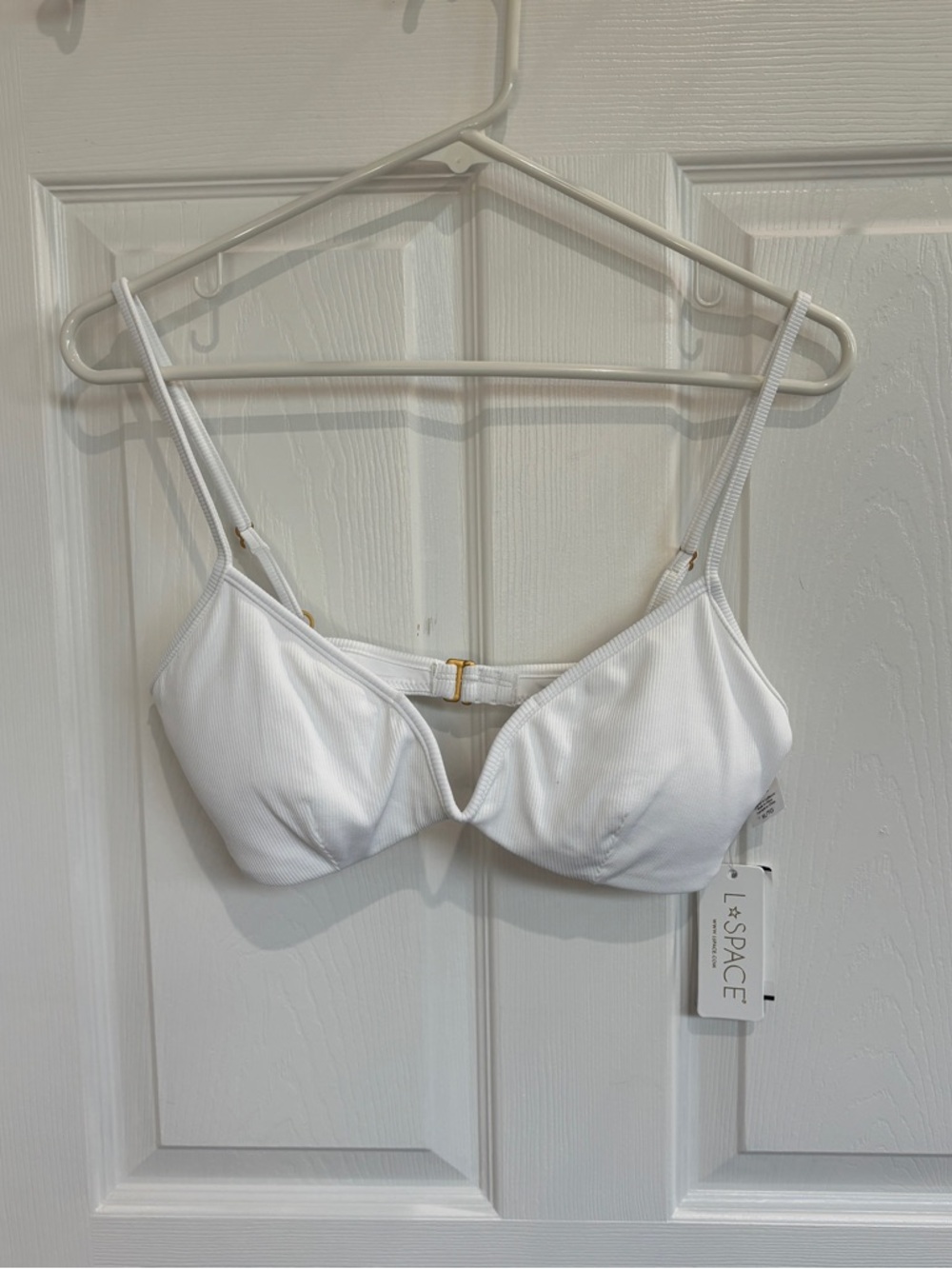 L Space Helena Bikini Top in White - Picture 3 of 5